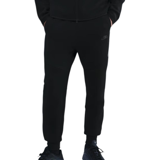 NIKE Tech Fleece Joggers Black White Reflective