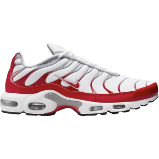 Nike Air Max Plus White University Red Wolf Grey
